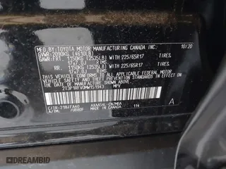 2021 Toyota RAV4 XLE with VIN 2T3P1RFV0MW151943, listed as a IAAI auction lot 39720685 with 55,536 mi miles. Bid and sale history available at carsss.com. Image 9.