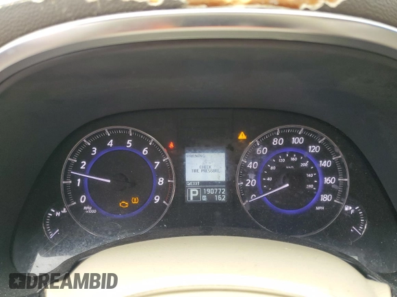 2012 Infiniti FX with VIN JN8AS1MW2CM152348, listed as a Copart auction lot 54661095 with 190,772 mi miles and Salvage title. Bid and sale history available at DreamBid. Image 9.
