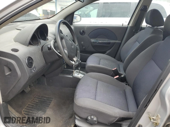 2006 Chevrolet Aveo LS with VIN KL1TD566X6B554368, listed as a Copart auction lot 61682645 with 97,701 mi miles and Salvage title. Bid and sale history available at DreamBid. Image 7.