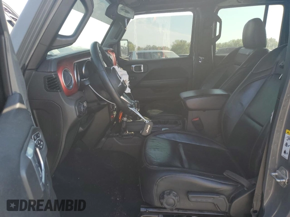 2018 Jeep Wrangler Unlimited Rubicon with VIN 1C4HJXFN9JW315938, listed as a Copart auction lot 86741084 with 83,965 mi miles and Salvage title. Bid and sale history available at DreamBid. Image 7.
