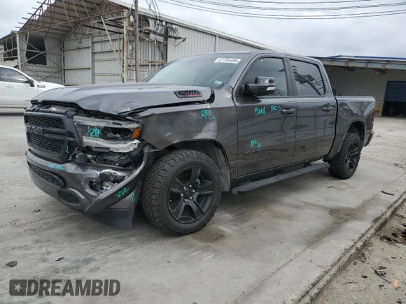 2022 Ram 1500 Big Horn with VIN 1C6SRFFM7NN298608, listed as a Copart auction lot 47785455 with 63,945 mi miles and Salvage Title. Bid and sale history available at carsss.com. Image 1.