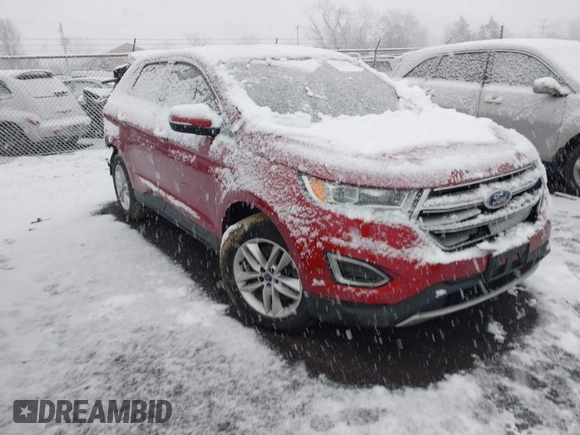 2015 Ford Edge SEL with VIN 2FMTK4J82FBC08483, listed as a IAAI auction lot 41552998 with 124,720 mi miles. Bid and sale history available at carsss.com. Image 1.