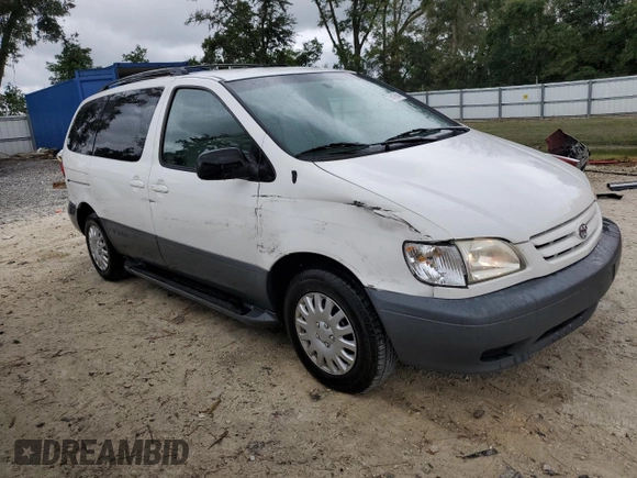 2002 Toyota Sienna CE with VIN 4T3ZF19C02U443501, listed as a Copart auction lot 79416604 with 81,685 mi miles and Salvage Title. Bid and sale history available at carsss.com. Image 4.