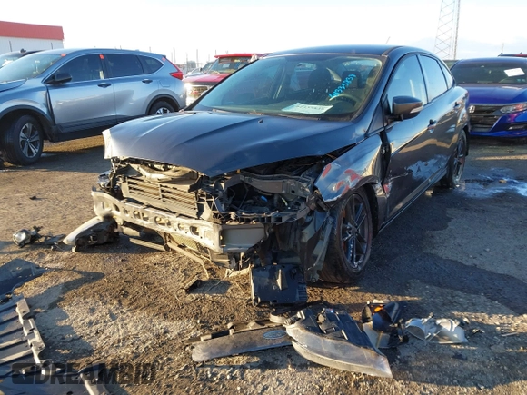 2015 Ford Focus SE with VIN 1FADP3F29FL384879, listed as a IAAI auction lot 41335839 with 107,871 mi miles. Bid and sale history available at carsss.com. Image 6.