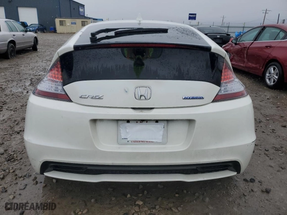 2015 Honda CR-Z EX with VIN JHMZF1D65FS001201, listed as a Copart auction lot 44050215 with 59,604 mi miles and Salvage Title. Bid and sale history available at carsss.com. Image 6.