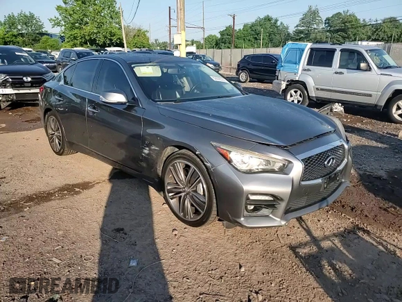 2015 Infiniti Q50 Sport with VIN JN1BV7AR2FM414563, listed as a Copart auction lot 62896535 with 133,924 mi miles and Salvage title. Bid and sale history available at DreamBid. Image 13.