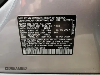 2023 Volkswagen Atlas SE with VIN 1V2KE2CA4PC212952, listed as a Copart auction lot 87014044 with 14,779 mi miles and Salvage title. Bid and sale history available at DreamBid. Image 14.