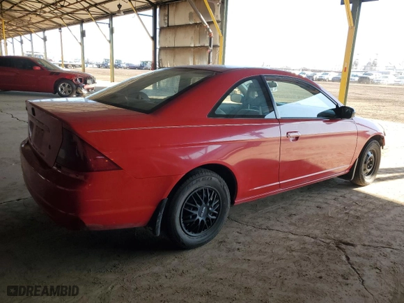 2002 Honda Civic LX with VIN 1HGEM22592L094705, listed as a Copart auction lot 49548415 with 128,786 mi miles and Clean Title. Bid and sale history available at carsss.com. Image 3.