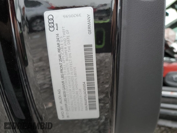 2018 Audi S5 Prestige z VIN WAUR4AF5XJA045654, wystawiony jako Copart lot #88883275 z przebiegiem 107 643 mil mil oraz Szkoda całkowita • Salvage title. Historia ofert i sprzedaży dostępna na DreamBid. Obrazek 12.