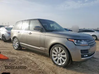 2017 Land Rover Range Rover HSE with VIN SALGS2FV5HA362590, listed as a Copart auction lot 63246215 with 63,235 mi miles and Salvage title. Bid and sale history available at DreamBid. Image 4.