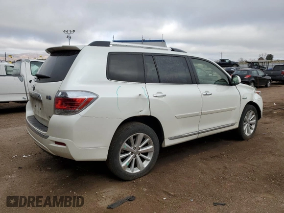 2012 Toyota Highlander Hybrid Limited with VIN JTEDC3EH3C2008011, listed as a Copart auction lot 51090135 with 129,748 mi miles and Salvage Title. Bid and sale history available at carsss.com. Image 3.