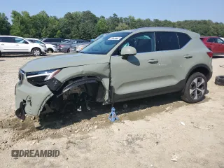 2025 Volvo XC40 Plus Bright Theme with VIN YV4L12UE9S2601455, listed as a Copart auction lot 60730115 with 1,344 mi miles and Non repairable. Bid and sale history available at DreamBid. Image 1.
