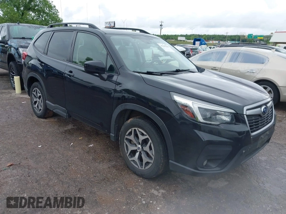 2021 Subaru Forester Premium with VIN JF2SKAJC7MH565601, listed as a IAAI auction lot 42202360 with 85,792 mi miles and . Bid and sale history available at DreamBid. Image 1.