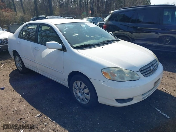 2003 Toyota Corolla CE with VIN JTDBR32E732006976, listed as a IAAI auction lot 41902205 with NaN miles. Bid and sale history available at carsss.com. Image 1.