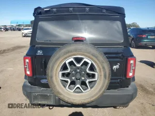 2023 Ford Bronco with VIN 1FMDE5BHXPLA82939, listed as a Copart auction lot 81402454 with 23,392 mi miles and Salvage Title. Bid and sale history available at DreamBid. Image 6.