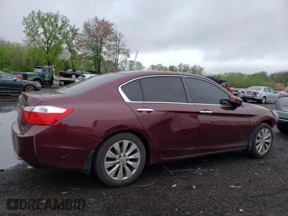 2013 Honda Accord EX-L with VIN 1HGCR2F82DA071858, listed as a Copart auction lot 55749865 with 89,042 mi miles and Salvage Title. Bid and sale history available at DreamBid. Image 3.