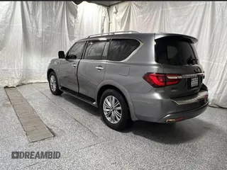 2020 Infiniti QX80 Luxe z VIN JN8AZ2NE3L9254767, wystawiony jako Copart lot #58791065 z przebiegiem 93 300 mil mil oraz Czysty tytuł • Clean title. Historia ofert i sprzedaży dostępna na DreamBid. Obrazek 3.