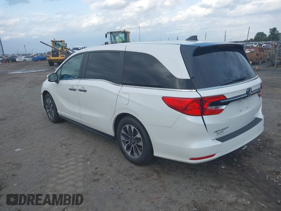 2022 Honda Odyssey EX-L with VIN 5FNRL6H77NB032262, listed as a IAAI auction lot 40772227 with 35,053 mi miles and . Bid and sale history available at DreamBid. Image 3.