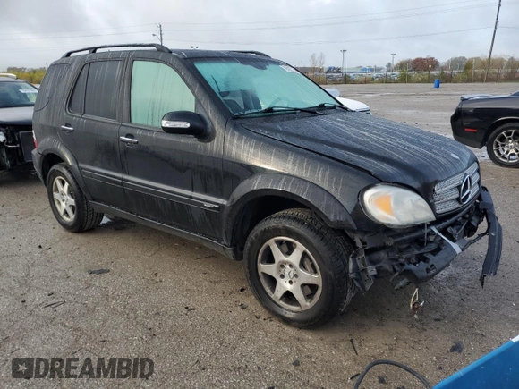 2005 Mercedes-Benz M 500 with VIN 4JGAB75E55A542350, listed as a Copart auction lot 79422774 with 169,970 mi miles and Salvage title. Bid and sale history available at DreamBid. Image 4.