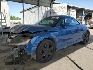 2001 Audi TT z VIN TRUSX28N411016171, wystawiony jako Copart lot #52629555 z przebiegiem 193 389 mil mil oraz Tytuł czysty. Historia ofert i sprzedaży dostępna na DreamBid. Obrazek 1.