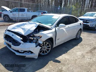 2018 Ford Fusion Energi SE with VIN 3FA6P0PU9JR105934, listed as a IAAI auction lot 41935227 with 149,863 mi miles. Bid and sale history available at carsss.com. Image 2.