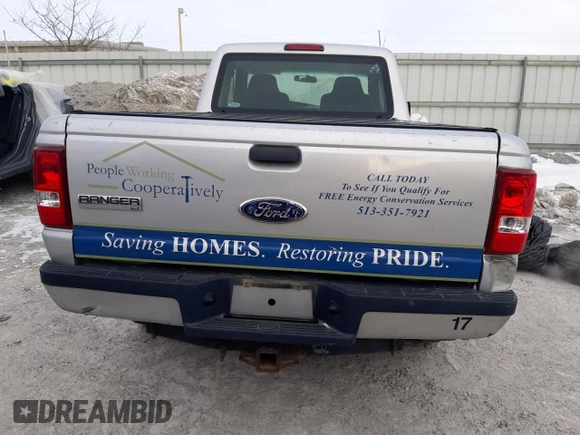 2009 Ford Ranger XL with VIN 1FTYR15E99PA45249, listed as a Copart auction lot 41811755 with 112,989 mi miles and Salvage Title. Bid and sale history available at carsss.com. Image 6.