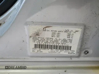 2008 Mitsubishi Galant ES with VIN 4A3AB36F98E010226, listed as a Copart auction lot 53228825 with 221,053 mi miles and Non Repairable. Bid and sale history available at carsss.com. Image 12.
