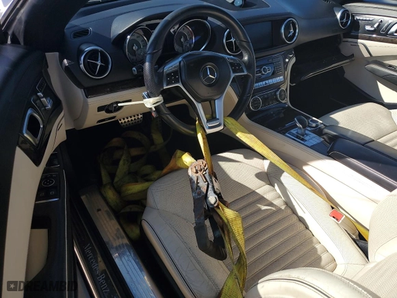 2015 Mercedes-Benz SL-Class SL 550 with VIN WDDJK7DA9FF033987, listed as a Copart auction lot 73691824 with 0 mi miles and Salvage Title. Bid and sale history available at carsss.com. Image 8.