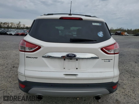 2016 Ford Escape Titanium with VIN 1FMCU9JX6GUB85980, listed as a Copart auction lot 51748715 with 129,537 mi miles and Salvage Title. Bid and sale history available at carsss.com. Image 6.