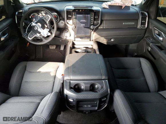 2025 Ram 1500 Big Horn with VIN 1C6SRFFPXSN521827, listed as a Copart auction lot 78817964 with 1,676 mi miles and Salvage Title. Bid and sale history available at carsss.com. Image 8.