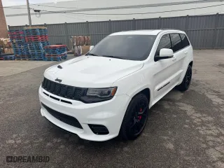 2021 Jeep Grand Cherokee SRT with VIN 1C4RJFDJXMC768325, listed as a Copart auction lot 52925255 with 14,833 mi miles and Clean Title. Bid and sale history available at carsss.com. Image 1.