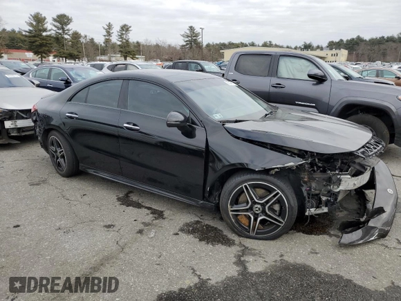 2021 Mercedes-Benz CLA with VIN W1K5J4HB9MN180268, listed as a Copart auction lot 88046115 with 58,172 mi miles and Salvage Title. Bid and sale history available at carsss.com. Image 4.