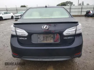 2010 Lexus HS 250h with VIN JTHBB1BA6A2018733, listed as a Copart auction lot 85568624 with 127,060 mi miles and Salvage Title. Bid and sale history available at DreamBid. Image 6.