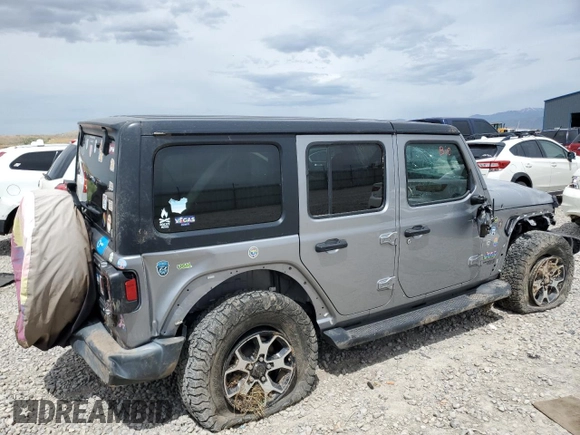 2019 Jeep Wrangler Unlimited Sport S z VIN 1C4HJXDN7KW586078, wystawiony jako Copart lot #56978995 z przebiegiem 72 152 mil mil oraz Szkoda całkowita • Salvage title. Historia ofert i sprzedaży dostępna na DreamBid. Obrazek 3.