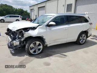 2017 Toyota Highlander Limited with VIN 5TDYZRFH8HS202829, listed as a Copart auction lot 58391795 with 81,957 mi miles and Salvage title. Bid and sale history available at DreamBid. Image 1.
