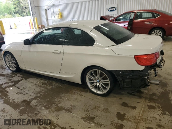 2013 BMW 3 Series 335i with VIN WBADX7C54DJ589502, listed as a Copart auction lot 51968185 with 63,541 mi miles and Salvage Title. Bid and sale history available at DreamBid. Image 2.