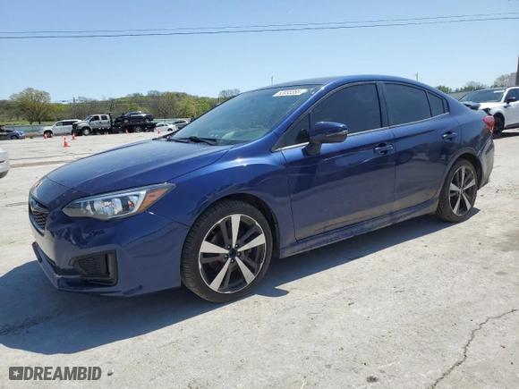 2017 Subaru Impreza Sport with VIN 4S3GKAK61H3604747, listed as a Copart auction lot 52033355 with 90,533 mi miles and Salvage Title. Bid and sale history available at carsss.com. Image 1.