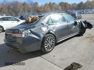 2017 Lincoln Continental Select with VIN 1LN6L9SP8H5606043, listed as a Copart auction lot 77355794 with 0 mi miles and Salvage Title. Bid and sale history available at carsss.com. Image 3.