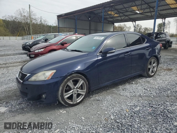 2012 Lexus IS 250 with VIN JTHBF5C2XC5176271, listed as a Copart auction lot 50239695 with 189,305 mi miles and Salvage Title. Bid and sale history available at DreamBid. Image 1.
