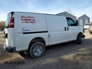2010 Chevrolet Express Cargo with VIN 1GCZGFBA4A1125414, listed as a Copart auction lot 76663274 with Not provided miles and Salvage title. Bid and sale history available at DreamBid. Image 3.