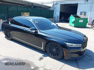 2020 BMW 7 Series 740i xDrive with VIN WBA7T4C03LGF97293, listed as a IAAI auction lot 40189953 with 64,936 mi miles and . Bid and sale history available at DreamBid. Image 1.