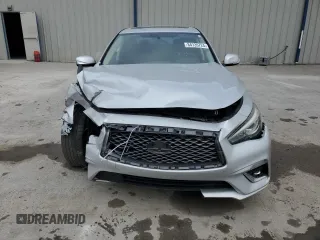 2019 Infiniti Q50 3.0t Signature Edition with VIN JN1EV7AP6KM514591, listed as a Copart auction lot 84735724 with 64,178 mi miles and Non Repairable. Bid and sale history available at carsss.com. Image 5.