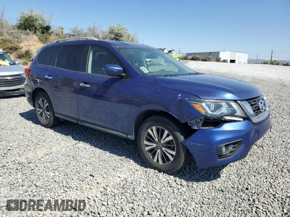 2019 Nissan Pathfinder S with VIN 5N1DR2MM6KC592579, listed as a Copart auction lot 63622475 with 150,248 mi miles and Salvage title. Bid and sale history available at DreamBid. Image 4.