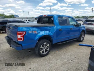 2019 Ford F-150 XL with VIN 1FTEW1EP8KFC61814, listed as a Copart auction lot 57703735 with 105,273 mi miles and Salvage title. Bid and sale history available at DreamBid. Image 3.