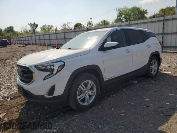 2020 GMC Terrain SLE with VIN 3GKALMEV1LL157586, listed as a Copart auction lot 56943315 with 38,118 mi miles and Salvage title. Bid and sale history available at DreamBid. Image 1.
