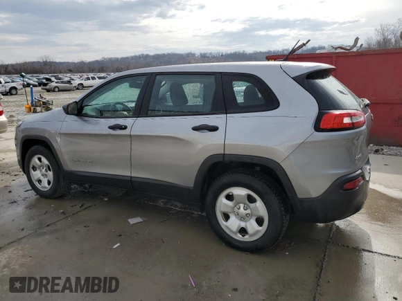 2017 Jeep Cherokee Sport with VIN 1C4PJMAB4HD220913, listed as a Copart auction lot 47193015 with 153,086 mi miles and Salvage Title. Bid and sale history available at carsss.com. Image 2.