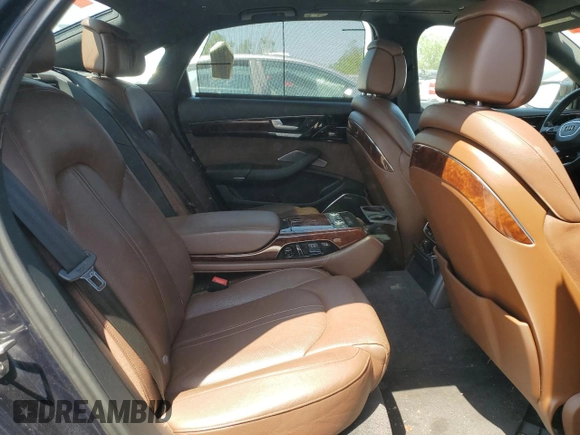 2014 Audi A8 4.0T with VIN WAUR2AFD6EN002571, listed as a Copart auction lot 52285445 with 164,521 mi miles and Clean Title. Bid and sale history available at DreamBid. Image 11.