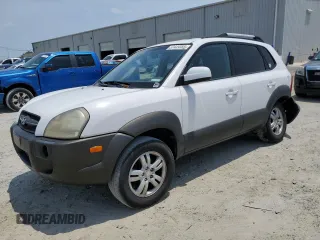 2006 Hyundai Tucson GLS with VIN KM8JN72D26U258841, listed as a Copart auction lot 57449085 with 166,636 mi miles and Salvage title. Bid and sale history available at DreamBid. Image 1.