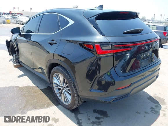 2025 Lexus NX 350 Premium with VIN 2T2GGCEZ6SC073039, listed as a IAAI auction lot 42358628 with 9,549 mi miles and . Bid and sale history available at DreamBid. Image 3.