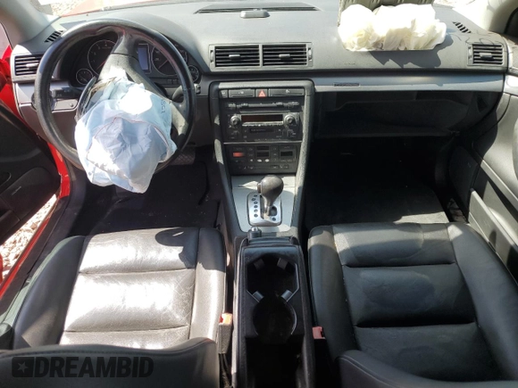 2004 Audi A4 1.8T with VIN WAULC68EX4A114950, listed as a Copart auction lot 56335704 with 0 mi miles and Salvage Title. Bid and sale history available at carsss.com. Image 8.